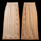 LATE ARTS &amp; CRAFTS MOVEMENT HAND EMBROIDERED CURTAINS, 1920s