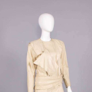 ISSEY MIYAKE LEATHER COAT DRESS &amp; BELT, JAPAN, F/W 1982