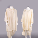 TWO ISSEY MIYAKE LINEN OR COTTON ENSEMBLES, JAPAN, 1982 &amp; 1987