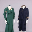 TWO FUR TRIMMED WINTER DRESSES, BOSTON, 1910s &amp; 1930s