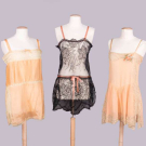 FIVE SILK &amp; LACE STEP-INS OR CAMISOLES, 1920-1930