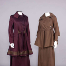 TWO WOOL BROADCLOTH WALKING SUITS, c. 1915-1918