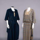 TWO WOOL OR CREPE DAY DRESSES, EARLY 1920s