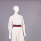 PATRIOTIC TRIGERE ENSEMBLE WITH YSL PUMPS, USA &amp; PARIS, 1982
