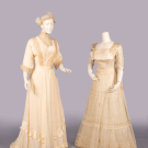 WEDDING GOWN &amp; TULLE LINGERIE DRESS, 1910-1911
