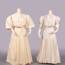 TWO SILK DAY OR WALKING ENSEMBLES, 1905