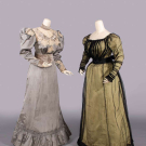 TWO SILK DAY OR EVENING GOWNS, 1897