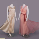 TWO SILK EVENING DRESSES, EARLY-MID 1930s