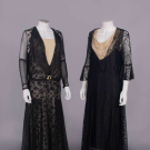 TWO SILK OR LACE DRESSES, EARLY 1920s
