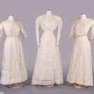 THREE COTTON OR LINEN LINGERIE DRESSES, 1910-1912