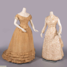 SECOND DAY WEDDING &amp; DINNER DRESSES, c. 1870 &amp; 1884