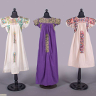 THREE EMBROIDERED TOURIST TRADE DRESSES, MEXICO, 1970s