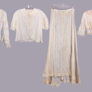 FOUR COTTON &amp; LACE LINGERIE DRESS ELEMENTS, 1870-EARLY 20TH C