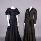 TWO EVENING OR DINNER DRESSES, 1935-1939