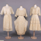 THREE COTTON LINGERIE DRESSES, c. 1913-1917