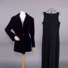 NORMA KAMALI VELVET JACKET &amp; JERSEY JUMPSUIT, USA, 1980-1990s