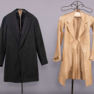 WOOL WEDDING COAT &amp; LINEN FROCK COAT, c. 1885 &amp; c. 1840