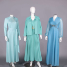BEAD OR RHINESTONE EMBELLISHED HOSTESS GOWNS, 1960-1970s
