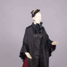 THREE PIECE WOOL &amp; SILK VISITING ENSEMBLE, CHICAGO, c. 1878