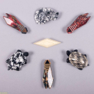 SEVEN LEA STEIN GEOMETRIC &amp; ANIMAL BROOCHES, PARIS