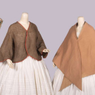 PRINTED PELERINE, BAREGED PALETOT, ALPACA CAPE &amp; BEADED CAPELET, 1850-1880s