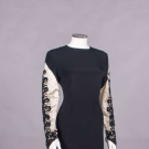 BILL BLASS SILK CREPE EVENING DRESS, USA, LATE 1980s-EARLY 1990s