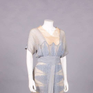 HOBBLE SKIRT COTTON CREPE DAY DRESS, c. 1914