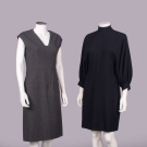 TWO GALANOS WOOL DRESSES, USA, 1960s &amp; 1980s