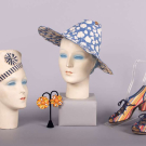 FOUR BEACH OR RESORT ACCESSORIES, JAPAN &amp; INDONESIA, 1930-1940s &amp; MODERN