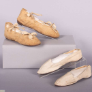 TWO PAIR OF LADIES REGENCY ERA SHOES, 1790-1820