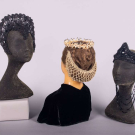 FOUR FANCY DRESS OR WEDDING HEADDRESSES, 1920-1940s