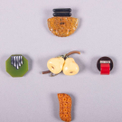 COLLECTION OF BAKELITE DRESS CLIPS, USA, 1930-1940s