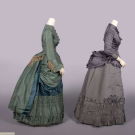 TWO SILK DAY OR VISITING DRESSES, 1881-1885