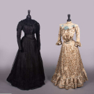 TWO SILK DAY DRESSES, 1900-1905