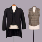 MENS SWALLOWTAIL COAT &amp; FOUR WAISTCOATS, 1840s-1904
