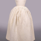 QUILTED COTTON PETTICOAT, 1840s