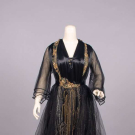 BEADED &amp; EMBROIDERED EVENING DRESS, c. 1917