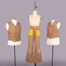 TWO CANVAS HUNTING VESTS &amp; PAIR OF PETER MAX WRANGLERS, 1920-1925 &amp; 1975