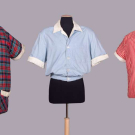 THREE TERRY CLOTH &amp; COTTON CABANA SHIRTS, USA, 1950s