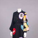 MICHAELE VOLLBRACHT PRINTED SILK ENSEMBLE, USA, 1980s