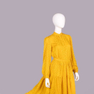 OSCAR DE LA RENTA PATTERNED SILK ENSEMBLE, USA, LATE 1970s-EARLY 1980s