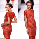BILL BLASS RUNWAY LACE DRESS, USA, S/S 1997