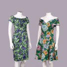 CEIL CHAPMAN &amp; SCAASI FLORAL PARTY DRESSES, USA, 1960s
