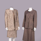 TWO GEOFFREY BEENE WOOL &amp; SILK SKIRT SUITS, USA, 1970-1990