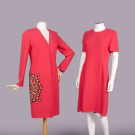 BILL BLASS TWO PIECE EMBROIDERED WOOL ENSEMBLE, USA, 1980s