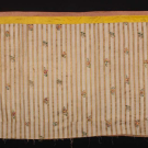 FLORAL EMBROIDERED STRIPED SILK PANEL, 1760s