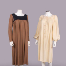 TWO YSL PEASANT DRESSES, PARIS, LATE 1960-EARLY 1970s