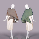 TWO ISSEY MIYAKE PLEATED WRAPS, JAPAN, c. 2002