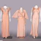TWO SILK BOUDOIR DRESSES &amp; ONE ROBE, 1930-1933