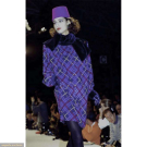 YSL PRINTED WOOL RUNWAY DRESS, PARIS, A/W 1985
